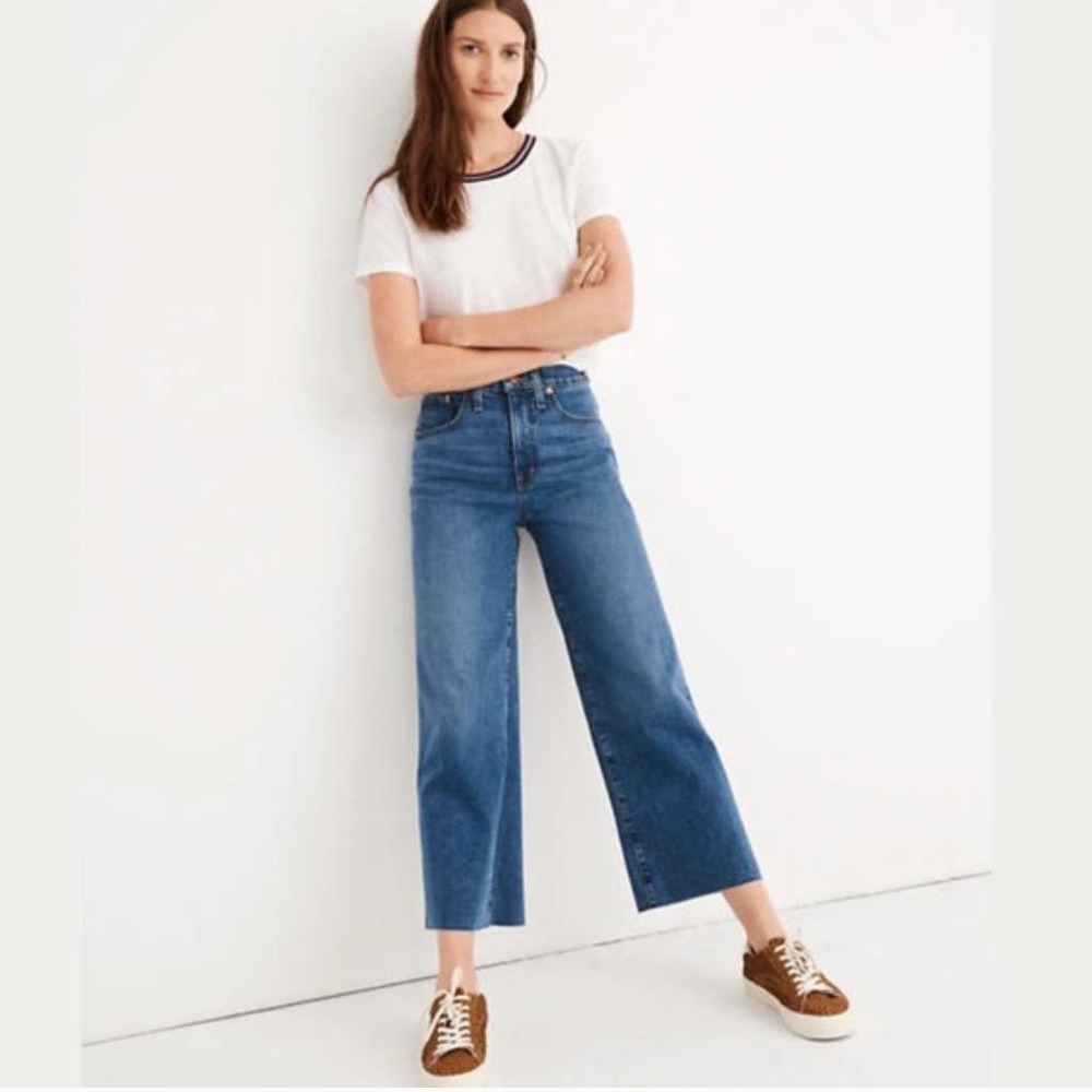 Madewell Slim Wide Leg Crop Crownridge Wash NWOT